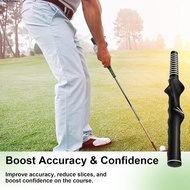 APPORTUNIAPY Golf Swing Training Grip, Right-Handed Left-Handed Golf Club Grip,  Universal Black Gol