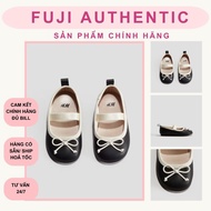 HM AUTH girls' shoes, black pu leather doll shoes for children from 1 year to 5 years old (Japanese 