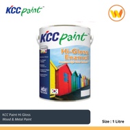 1Litre KCC Hi Gloss Enamel White & colour