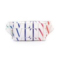 【สินค้ามือสอง】 วาเลนติโน การาวานี Valentino Garavani กระเป๋าคาดเอว VLTN Logo Belt Bag สีขาว/หลากสี ห