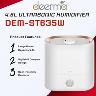 Deerma Ultrasonic Air Humidifier / Aromatherapy Diffuser / Purifying / Dust Filter for Room, Baby, Plants, Bedroom (4.5l, 25W) / DEM-ST635W