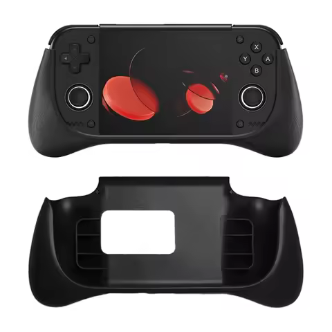 Hand Grip Cover Case for Retroid Pocket Nova, Ergonomic Modified Grip Stand Holder with Full Arc Des