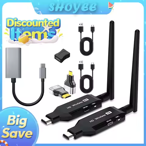 1080P Wireless Video HDMI Transmitter and Receiver, HDMI Extender Meeting Bluetooth Audio Transmitte