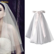 Picbliss 2 Tier Girls First Holy Communion Veil with Comb Cut Edge Wedding Veil