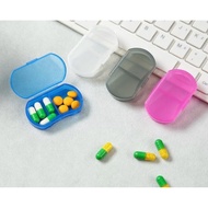 471 2-compartment Medicine Box 2-column Medicine Box 2-compartment Box Mini Medicine Box Multipurpos