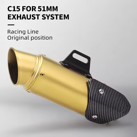 51mm Universal Motorcycle Exhaust Muffler proyect Fit Most Motorbike for R3 R6 R30 Z750 Z800 RC390 D