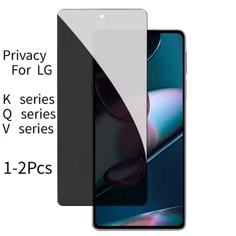 1-2Pcs 3D Anti-spy Full Glue Tempered Glass For LG K92 K42 K52 Privacy Screen protector For LG K62 Q