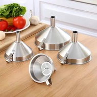 A7 304 stainless steel funnel thickened [ 12cm Funnel + Filter] Ready Stock Malaysia