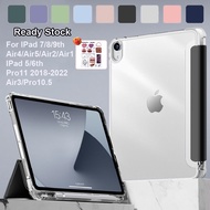 Ipad Case SoftCase 10.2 inch iPad 9 7th 8th Gen Protective Cover M1 Casing iPad Pro 11 2021 2020 Pencil Holder Transparent Back Shell Magnet Auto Wake Cover for iPad Air5 Air 4 Casing