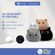 ATLAS Bantal Plush Kucing Hitam Besar Mainan Boneka Haiwan Yang Comel Boneka Plushie Besar Mainan Ka