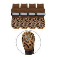 YJCNELCR 4pack Durability Dog Socks Thickened Paws Protectors Outdoor Paws Protectors