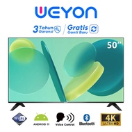 WEYON TV Smart Android 50 inch 55 inch 65 inch Led TV 4K UHD Televisi