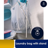 SG Home Mall IKEA Laundry bag with stand, white70 l