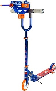 Nerf Blaster Scooter 2.0, Shoots Nerf Darts, 2 Wheels, Adjustable Handlebars, Cartridge Clip and Darts Included, Outdoor Fun with Nerf Toy Gun, Kick Scooter for Kids, Teens, Boys and Girls, Ages 8+
