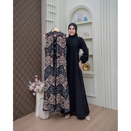 H2H Style Luxury 2 in 1 Premium Modern Party Batik Dress Uniform Batik Dress