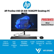 HP ProOne 440 G9 764H2PP Intel I5-12500 W10P 23.8" FHD 8GB 512GB SSD All-In-One Desktop PC i5