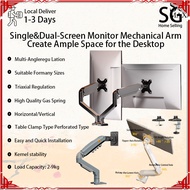 Computer Monitor Stand Monitor Bracket Single&Dual Monitor Arm support up to 10 KG and 17-34 inch mo