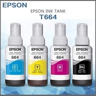 EPSON 664 T664 INK BLACK/CYAN/MAGENTA/YELLOW for Printer L220 / L210 /L101/L111/L130//L313/L360