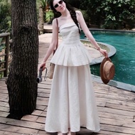 Top and skirt set, luxurious lady's dress set, bustier top beautiful long skirt set 638 (Z4) N.C