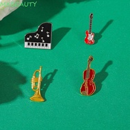 MXBEAUTY1 Retro Violin Pins, Jewelry Alloy Guitar Enamel Pin, Fashion Electric Guitar Vintage Concert Trumpet Badge Music Lover