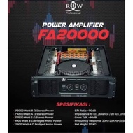 Power amplifier RDW profesional FA20000 FA 20000 original TERBARU