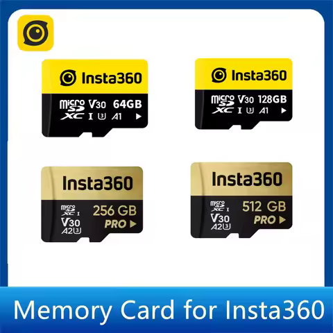 Insta360 X5 SD Memory Card For Insta 360 X4 X3 X2 Ace Pro One RS Sphere 256GB 512GB V30 Extreme A1 H