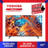 [F.ship + BRACKET] Toshiba 4K UHD Android TV (65") 65C350KP - Bezel-less Design