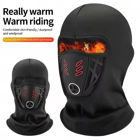 1Pcs Balaclava Ski Face Mask Winter Windproof Warm Mask, 3D Design Rider Face Mask for Motorcycle Cy