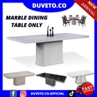 Marble Dining Table Only /Marble Only/Meja Marble Bulat/ 6 Seater /8Seater /Set Meja Makan /Dining Table /Dining