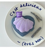 原創設計貝殼首飾盒少女風收納盒便攜耳環戒指項鏈收納