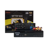 set top box set top box tv digital evercoss max hitam kuning lengkap