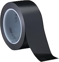3M Vinyl Tape 471, 2" x 36 yd 5.2 mil, Black (Pack of 24)