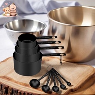 Measuring Cups Spoons Set of 9 Stainless Steel Measuring Cup
