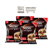 Combo 4 Túi Cà phê hòa tan NESCAFÉ Café Việt Cà phê đen đá (Túi 35 gói x 16g)