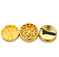 Grinder Penggiling Tembakau Rokok Herbal Herb Crusher 3 Layer - LST-24 - Golden F626