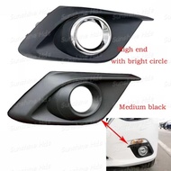 2Pcs Front Bumper Fog Light Grille Cover Trim for Mazda 3 2014-2016