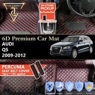 Top Carpet AUDI Q5 ( 2009 - 2012 ) 6D PU Leather Car Carpet VIP Car Mat Floor Mat Alas Kaki Karpet K