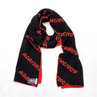 全新BALENCIAGA SCARF MACRO 30x205cm 紅黑色羊毛 #巴黎世家圍巾 #男女合用 #BRAND NEW #香榭站正品