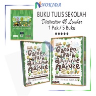Nokida Distribution Notebook 1 Pack 42 Sheets [Contents 5 Books] Large Long Book B5 Boxy Notebook Sc