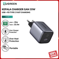 Ugreen Charger Head Nexode Gan Type-C+Usb-A 35W Gray 15539 Original Warranty