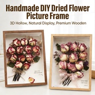 DIY Dried Flowers 3D Wooden Frame for Picture A4 Decoration Preserved Frame