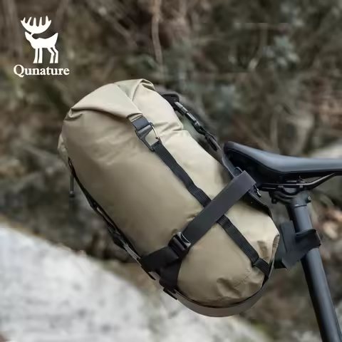 Qunature Bikepacking Bicycle Bags Lightweight Waterproof Compression Bags Shelf Bag Randomly Install