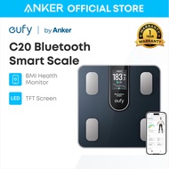 ตาชั่งน้ำหนักอัจฉริยะ Eufy รุ่น C20: หน้าจอ TFT ขนาดใหญ่ จอแสดงผลออล์อินวันสำหรับใช้งานออฟไลน์ บลูทู