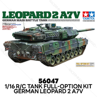 TAMIYA R/C Tank 1/16 German Main Battle Tank Leopard 2 A7V Full-Option Kit 56047