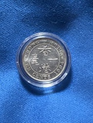 1904年 香港 一毫 1毫 愛德華七世 男人頭 銀幣