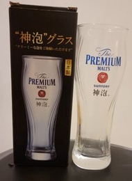 Suntory 三得利 神泡Premium Malt's  啤酒杯 酒杯 玻璃杯 水杯 (非Yebisu Kirin Asahi Sapporo Orion Stella Hoegaarden 1664 藍妹 生力 啤酒杯)