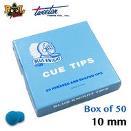 หัวคิวบิลเลียด สนุ๊เกอร์ Blue Knight Cue Tips (Box of 50)
