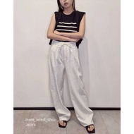 Zezes Drawstring Casual Straight Pants DK26042003