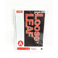 A4 Loose Leaf BINDER NOTE Paper 100 Lines 30 Holes TOYO Loose Leaf Paper A4 100 Lines