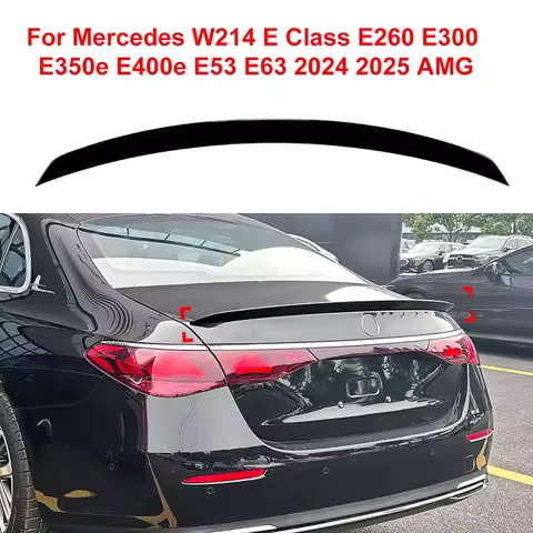 Car Rear Trunk Spoiler Roof Tail Wing Body Kit For Mercedes W214 E Class E260 E300 E350e E400e E53 E